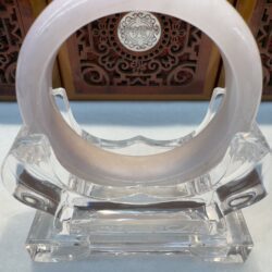 Certified Real Jade Bangle (Jadeite) #4003262 size 55mm