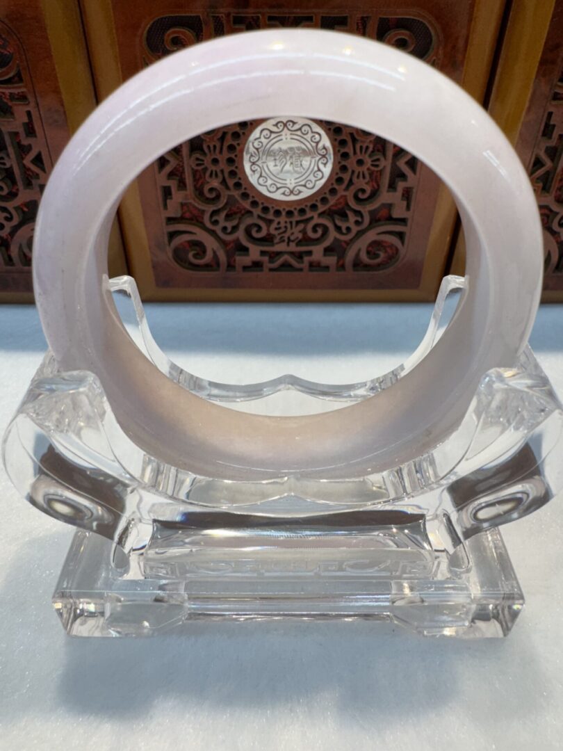 Certified Real Jade Bangle (Jadeite) #4003262 size 55mm