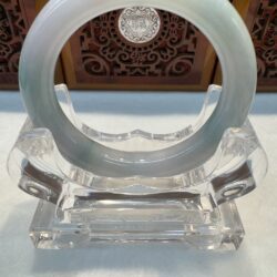 Certified Real Jade Bangle (Jadeite) #4003286 size 55mm