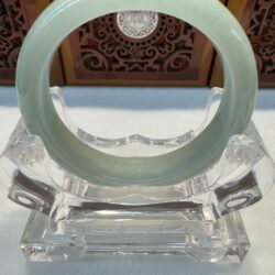 Certified Real Jade Bangle (Jadeite) #4003740 size 55mm