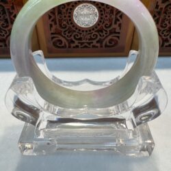 Certified Real Jade Bangle (Jadeite) #4003525 size 59mm