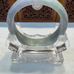 Certified Real Jade Bangle (Jadeite) #4003520 size 59mm