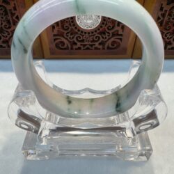 Certified Real Jade Bangle (Jadeite) #4003542 size 58