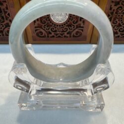 Certified Real Jade Bangle (Jadeite) #4003071 size 58