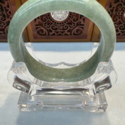 Certified Real Jade Bangle (Jadeite) #4003537 size 58