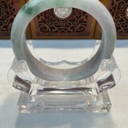 Certified Real Jade Bangle (Jadeite) #4003567 size 58mm