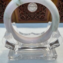 Certified Real Jade Bangle (Jadeite) #4003549 size 58mm