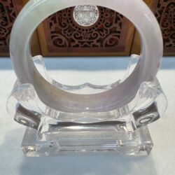 Certified Real Jade Bangle (Jadeite) #4003535 size 58mm