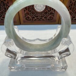 Certified Real Jade Bangle (Jadeite) #4003061 size 57mm