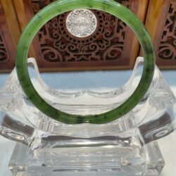 Certified Real Jade Bangle (Hetian Jade) size 53mm