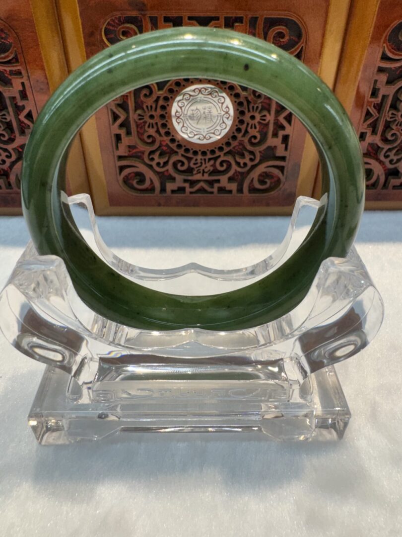 Certified Real Jade Bangle (Hetian Jade) size 58mm