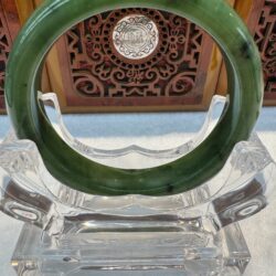 Certified Real Jade Bangle (Hetian Jade) size 56mm