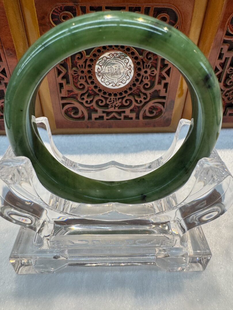 Certified Real Jade Bangle (Hetian Jade) size 56mm
