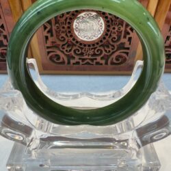 Certified Real Jade Bangle (Hetian Jade) size 54mm