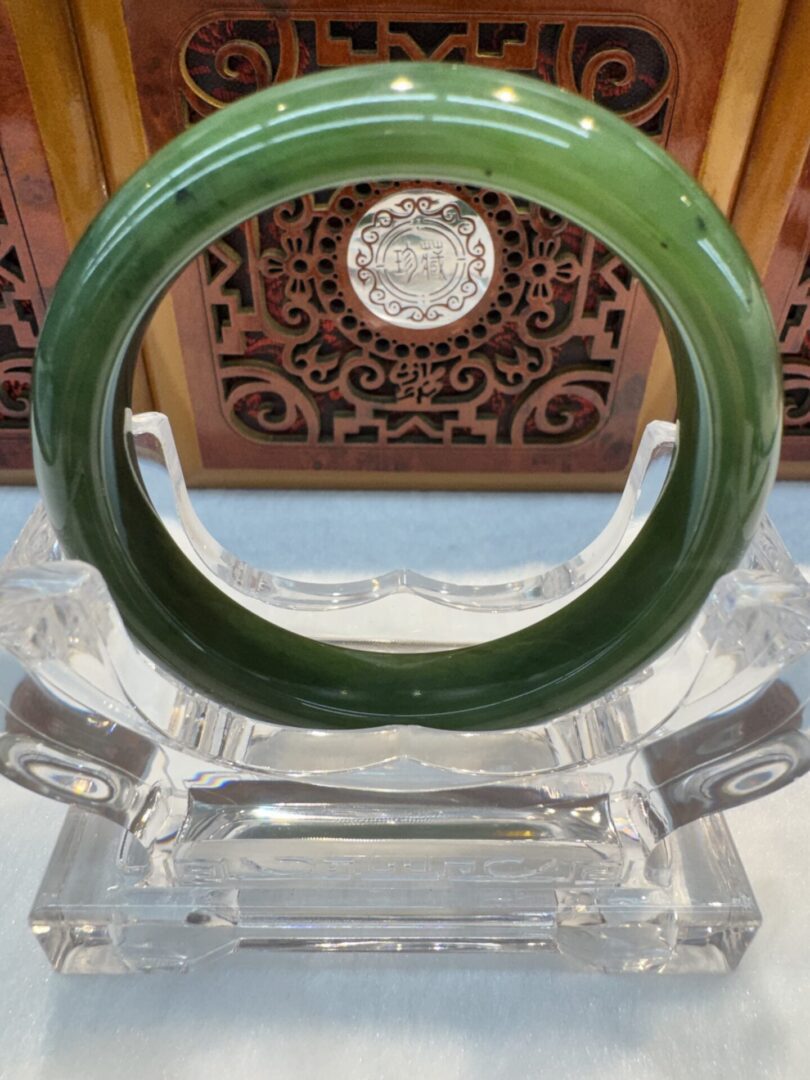 Certified Real Jade Bangle (Hetian Jade) size 54mm