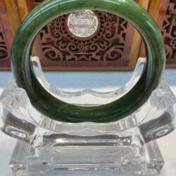 Certified Real Jade Bangle (Hetian Jade) size 55mm