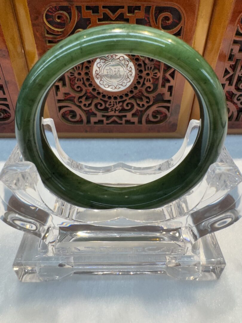 Certified Real Jade Bangle (Hetian Jade) size 55mm