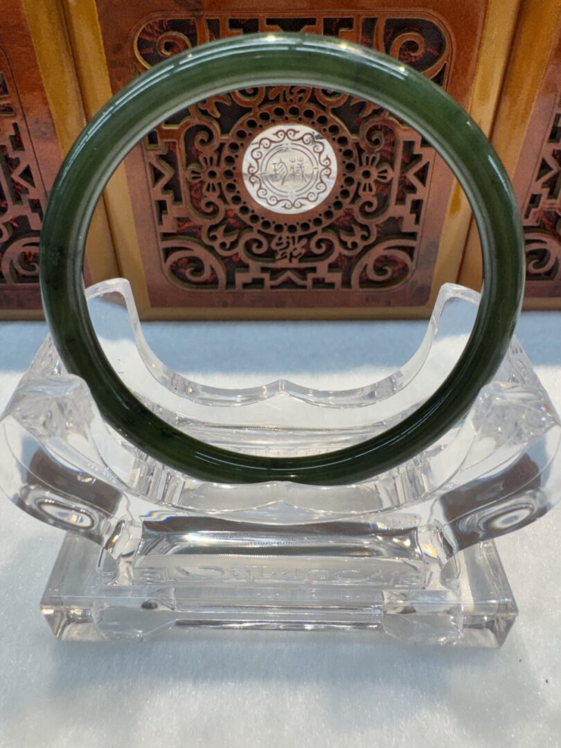 Certified Real Jade Bangle (Hetian Jade) #2002963 size 52mm