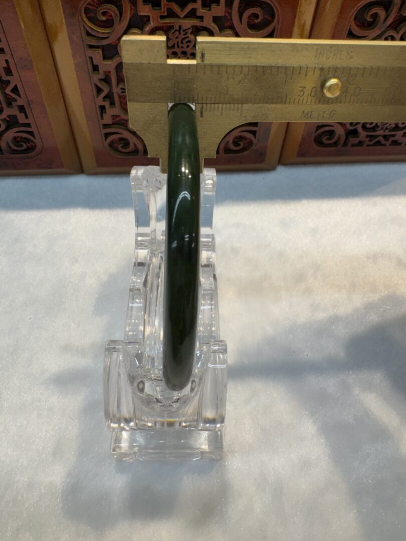 Certified Real Jade Bangle (Hetian Jade) size 60mm - Image 3