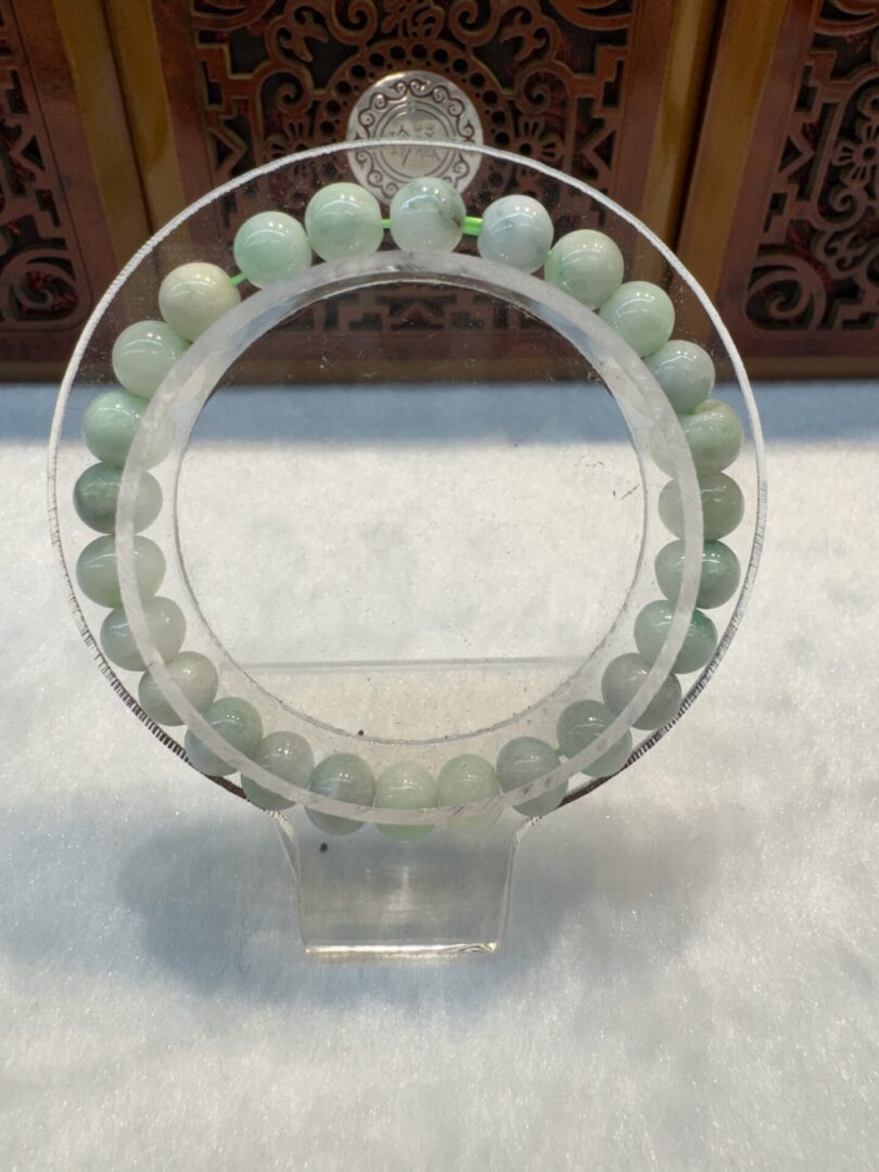 Real Jade Bead Bracelet, bead size: 6mm