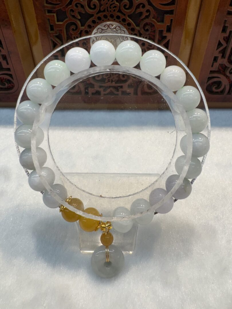 Real Jade Bead Bracelet, bead size: 8mm