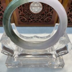 Certified Real Jade Bangle (Jadeite) #4003070 size 57mm