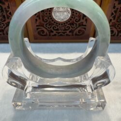Certified Real Jade Bangle (Jadeite) #4003108 size 57mm