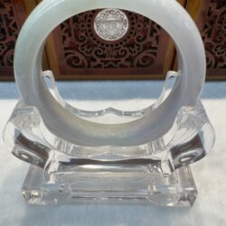 Certified Real Jade Bangle (Jadeite) #4003158 size 57mm
