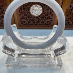 Certified Real Jade Bangle (Jadeite) #2003759 size 58mm