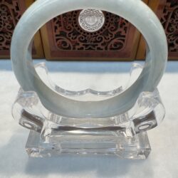 Certified Real Jade Bangle (Jadeite) #4021548 size 62mm