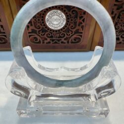 Certified Real Jade Bangle (Jadeite) # 2003577 size 59mm