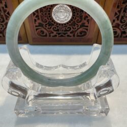 Certified Real Jade Bangle (Jadeite) #2002002 size 60mm