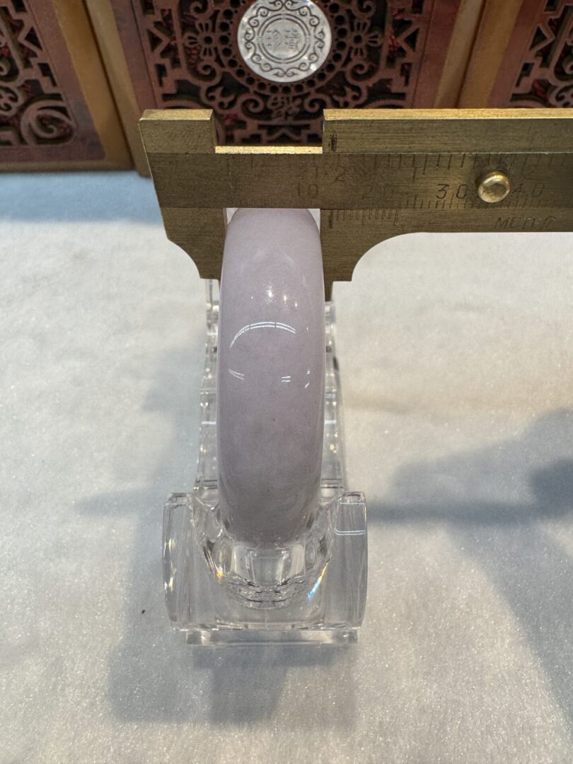 Certified Real Jade Bangle (Jadeite) size: 45mm (for 5-7 years old) - Image 3