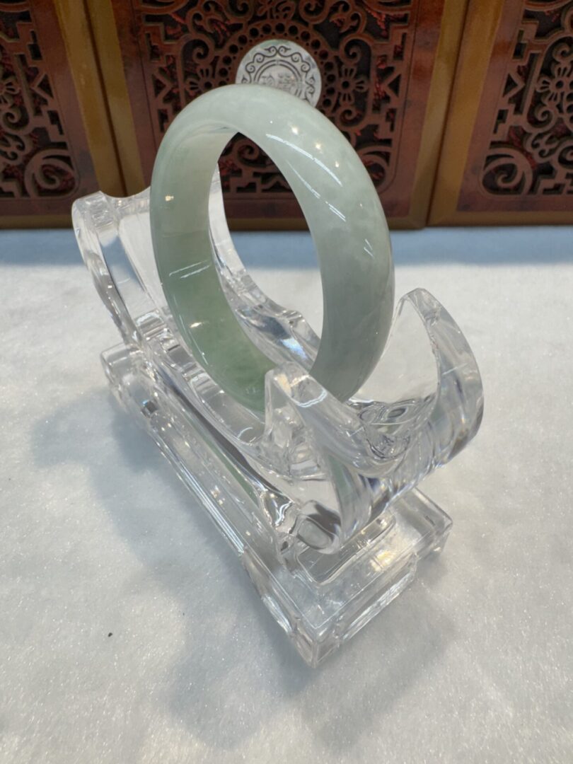 Certified Real Jade Bangle (Jadeite) size: 45mm (for 5-7 years old) - Image 4