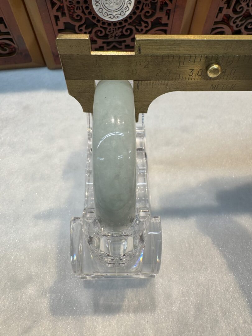 Certified Real Jade Bangle (Jadeite) size: 45mm (for 5-7 years old) - Image 3