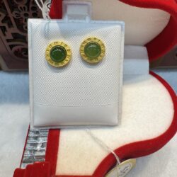 Certified Real Jade Earrings in GP Sterling Silver, Hetian Jade