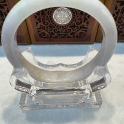 Certified Real Jade Bangle (Jadeite) size 67mm #2053580