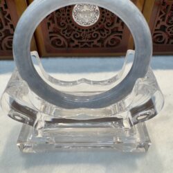 Certified Real Jade Bangle (Jadeite) #8005399 size 55mm