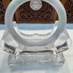 Certified Real Jade Bangle (Jadeite) #8005310 size 55mm