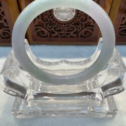 Certified Real Jade Bangle (Jadeite) #8004596 size 51mm