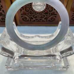 Certified Real Jade Bangle (Jadeite) #8004699 size 51mm