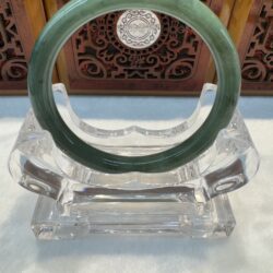 Certified Real Jade Bangle (Jadeite) #8005112 size 56mm