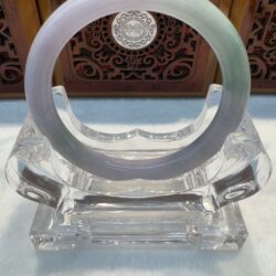 Certified Real Jade Bangle (Jadeite) #8005287 size 55mm
