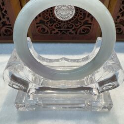 Certified Real Jade Bangle (jadeite) #8004636 size 53mm
