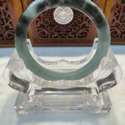Certified Real Jade Bangle (jadeite) #8004655 size 53mm