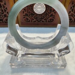 Certified Real Jade Bangle #8005303, Size: 54mm