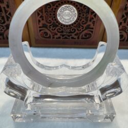 Certified Real Jade Bangle (Jadeite) #8005051 size 56mm