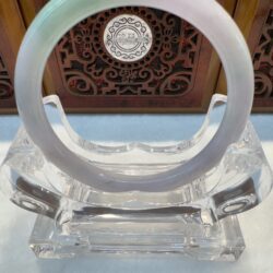 Certified Real Jade Bangle (Jadeite) #8005066 size 56mm