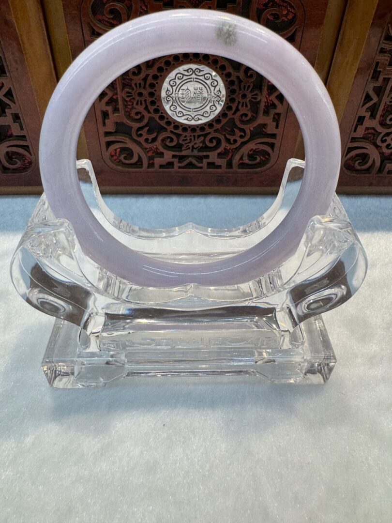 Certified Real Jade Bangle (Jadeite) #8005011 size 55mm