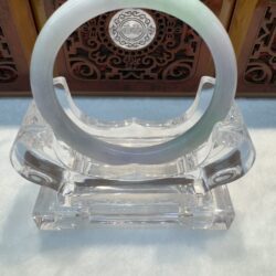 Certified Real Jade Bangle (Jadeite) #8005082 size 56mm